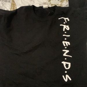 Friends Black Long Sleeve Crewneck